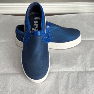 Twiggy London Platform Fabric Slip On Shoes